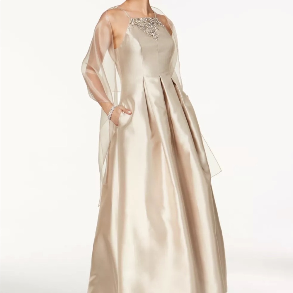Vince Camuto Champagne long dress